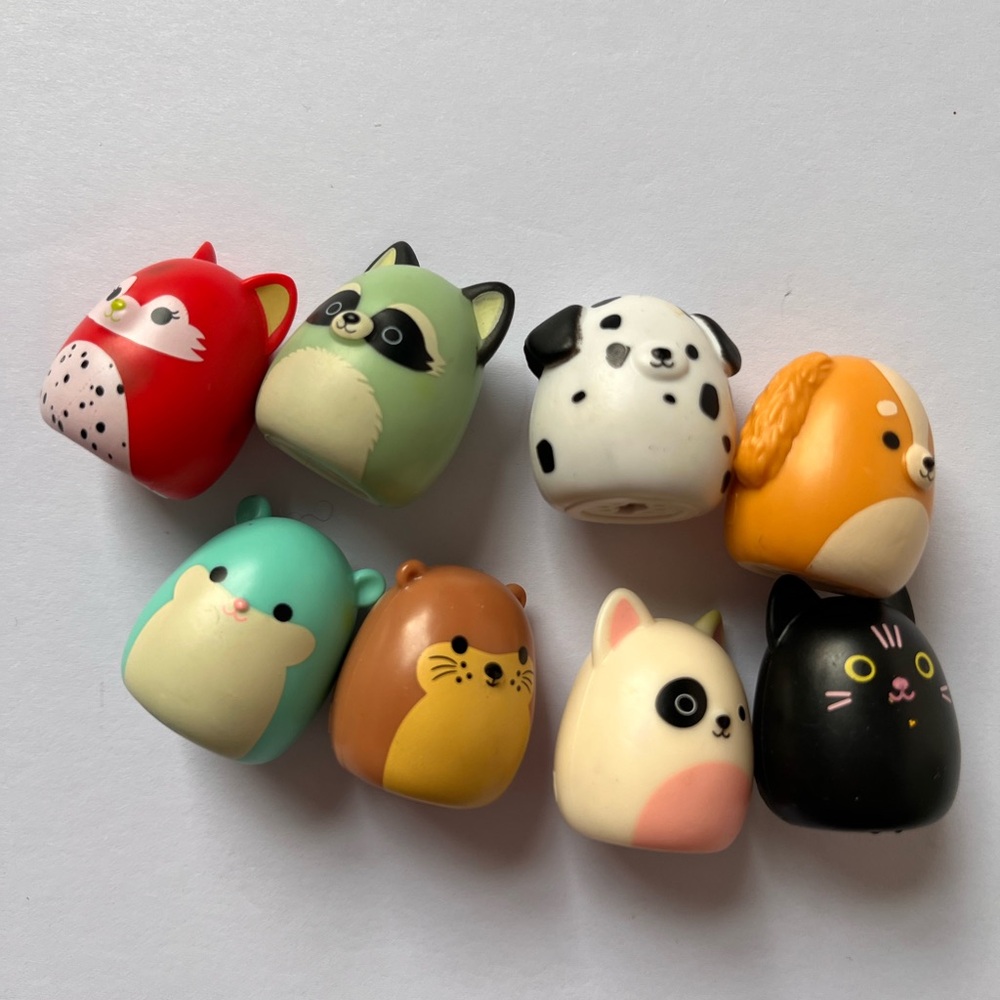 Squish-A-Longs by Squishmallows Lot  8 Various figures Dog Cat Pets Collection